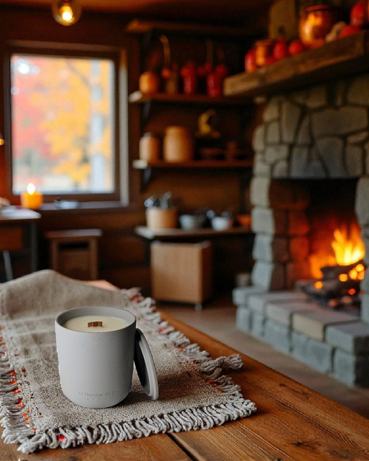 Cabin Light Soy Woodwick Candle