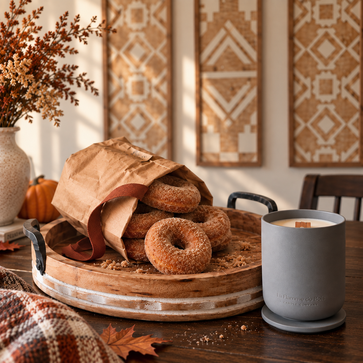 Donut Crumbs- Soy Woodwick Candle